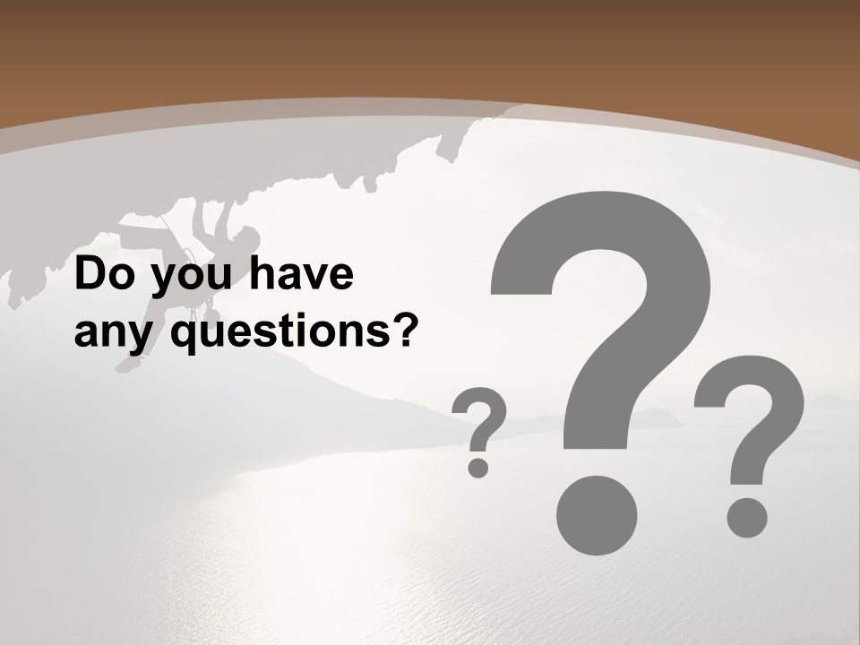 Water Rock Overhanging PowerPoint Template