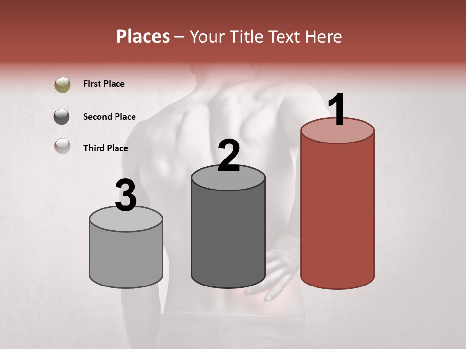 A Man Holding His Back With His Hands On His Hip PowerPoint Template