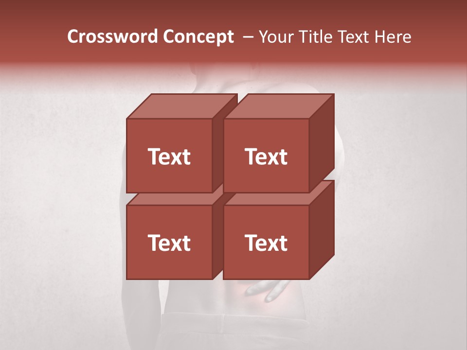 A Man Holding His Back With His Hands On His Hip PowerPoint Template