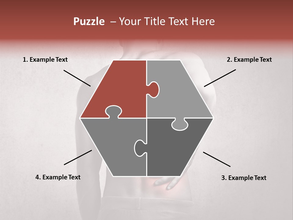 A Man Holding His Back With His Hands On His Hip PowerPoint Template