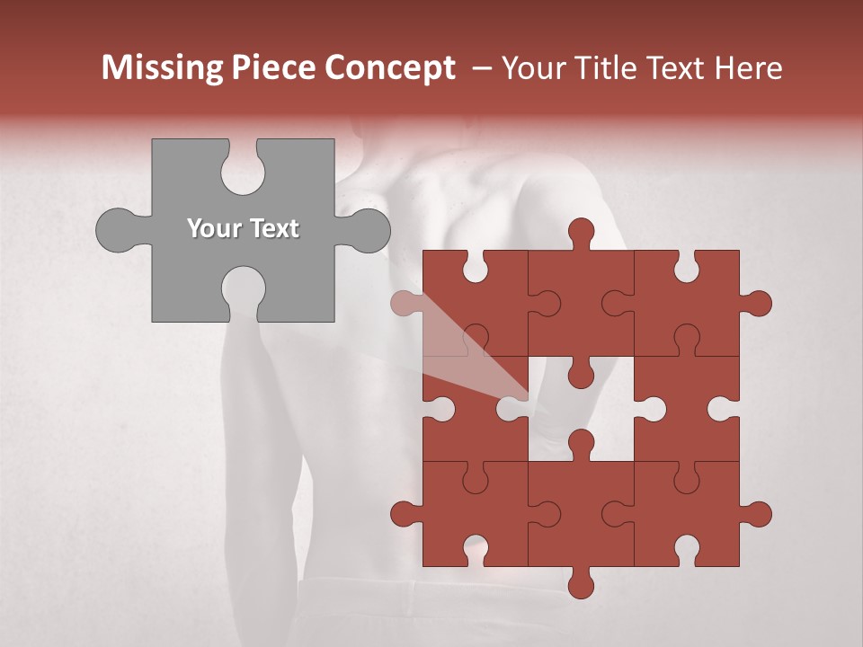 A Man Holding His Back With His Hands On His Hip PowerPoint Template