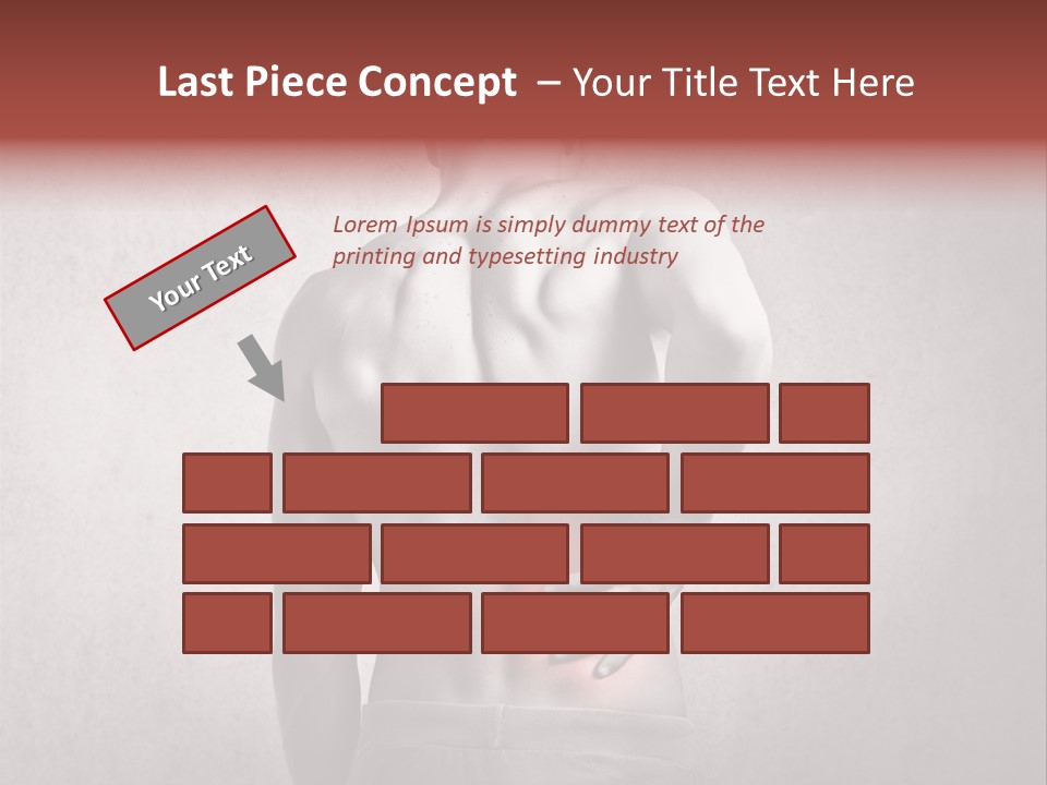 A Man Holding His Back With His Hands On His Hip PowerPoint Template