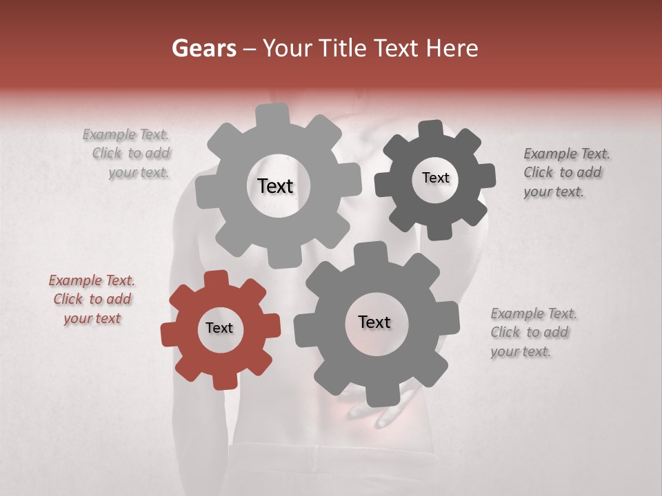 A Man Holding His Back With His Hands On His Hip PowerPoint Template