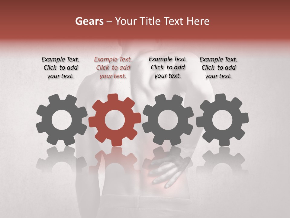 A Man Holding His Back With His Hands On His Hip PowerPoint Template