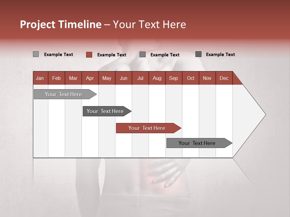 A Man Holding His Back With His Hands On His Hip PowerPoint Template