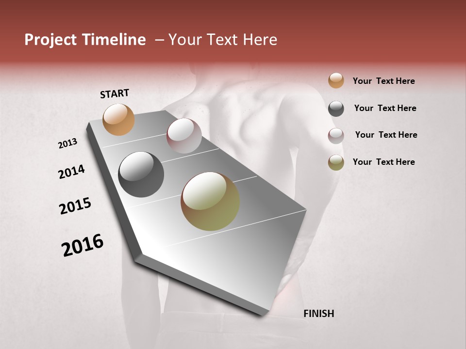 A Man Holding His Back With His Hands On His Hip PowerPoint Template