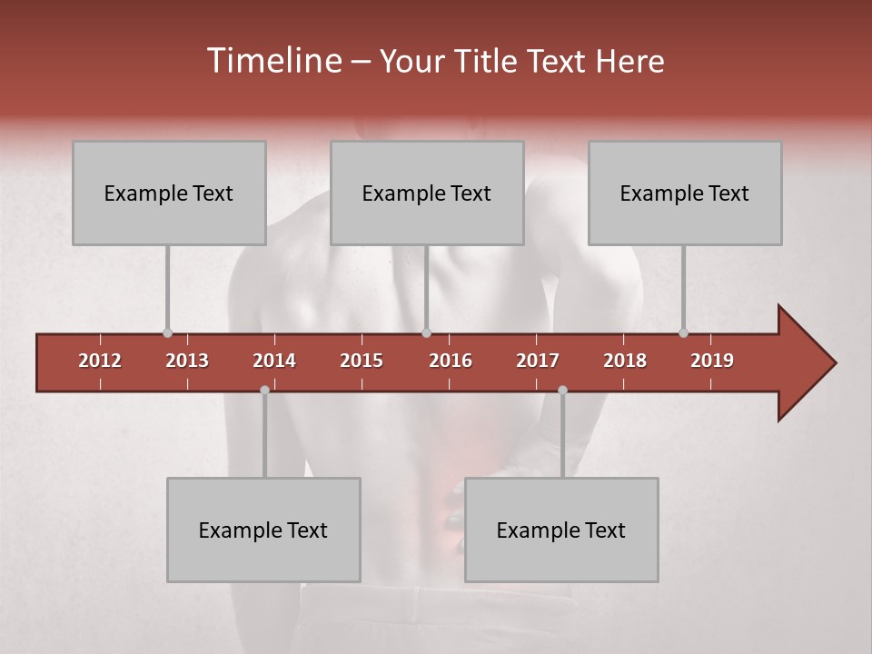 A Man Holding His Back With His Hands On His Hip PowerPoint Template