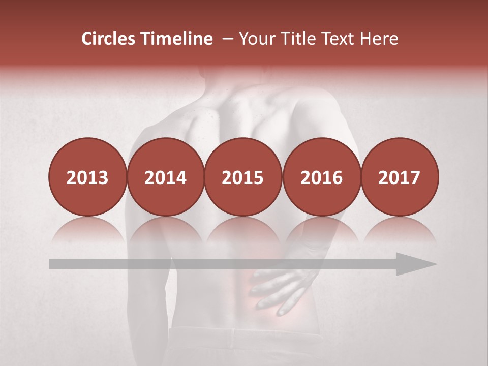 A Man Holding His Back With His Hands On His Hip PowerPoint Template