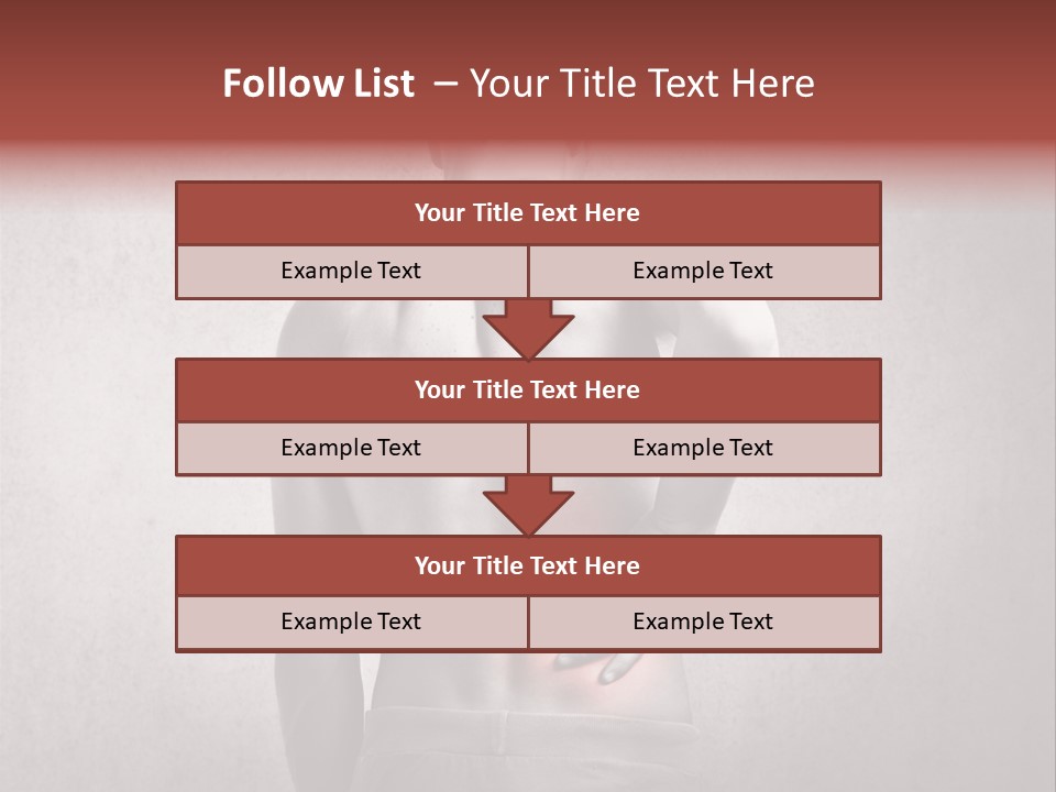 A Man Holding His Back With His Hands On His Hip PowerPoint Template