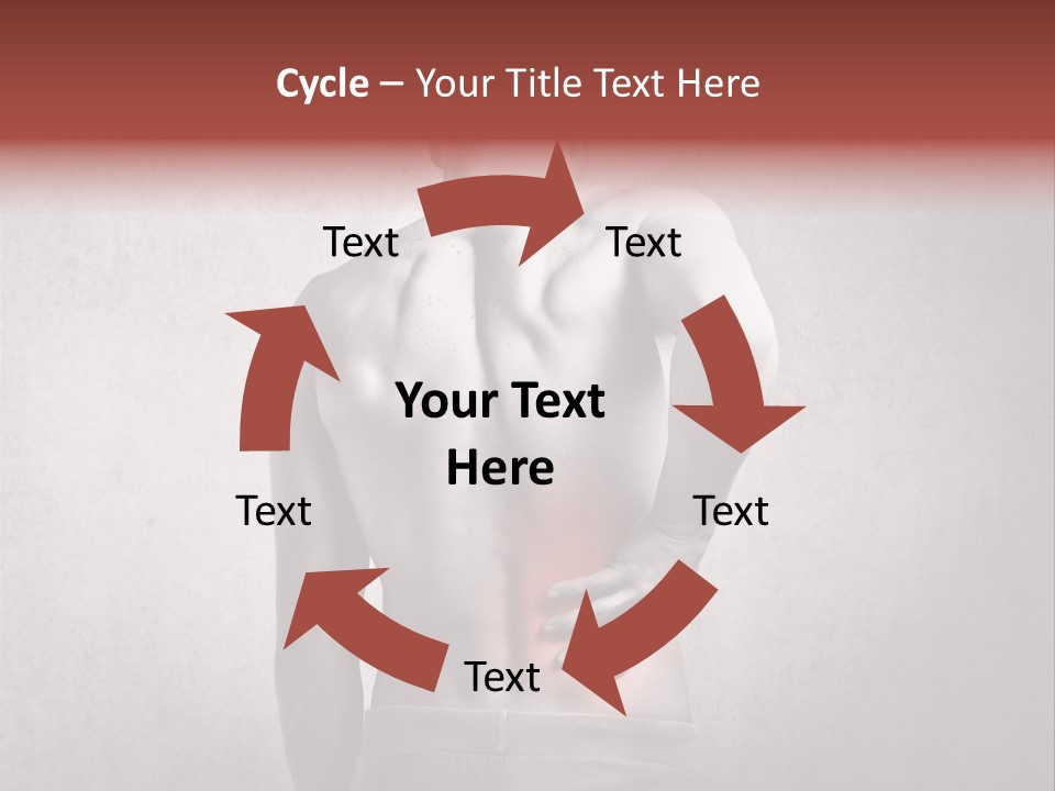 A Man Holding His Back With His Hands On His Hip PowerPoint Template