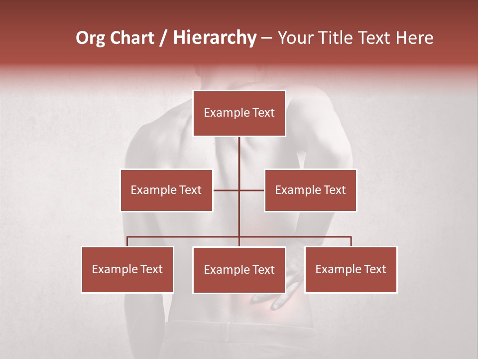 A Man Holding His Back With His Hands On His Hip PowerPoint Template