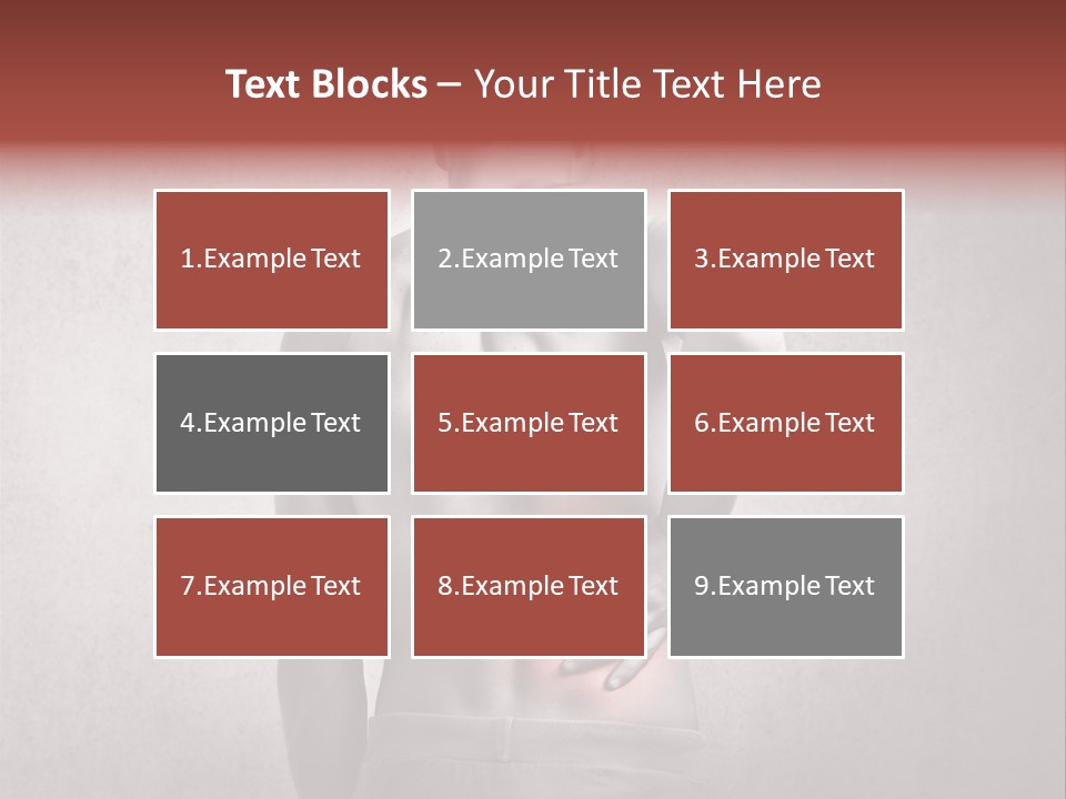 A Man Holding His Back With His Hands On His Hip PowerPoint Template