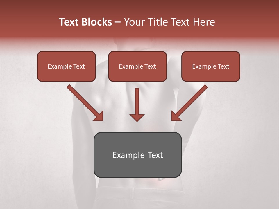 A Man Holding His Back With His Hands On His Hip PowerPoint Template