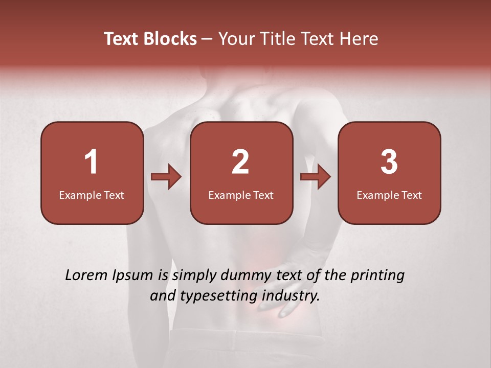 A Man Holding His Back With His Hands On His Hip PowerPoint Template