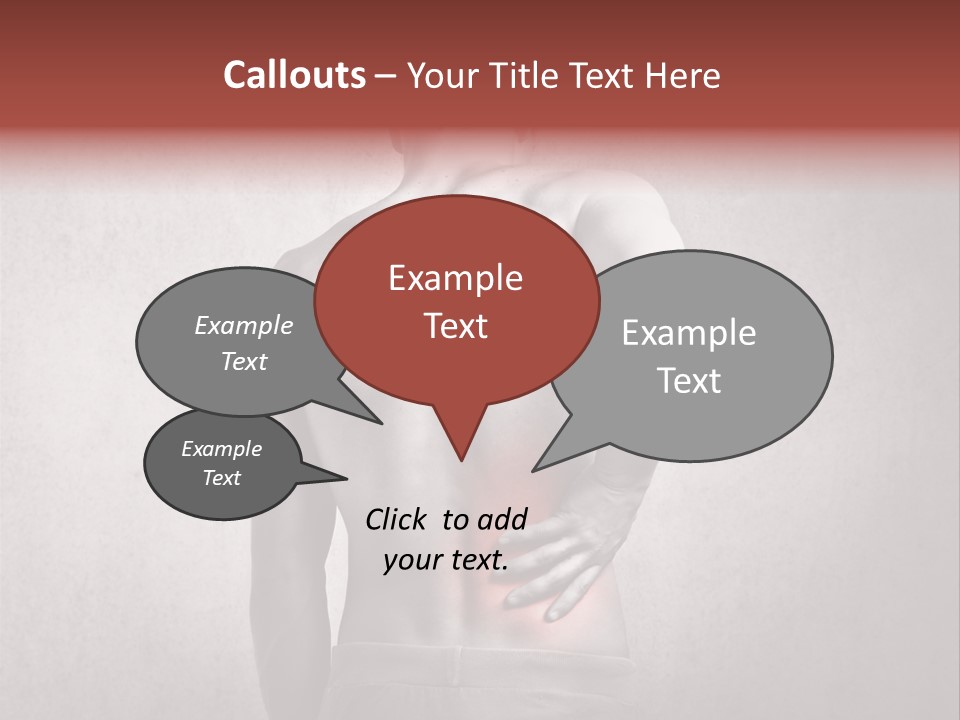 A Man Holding His Back With His Hands On His Hip PowerPoint Template