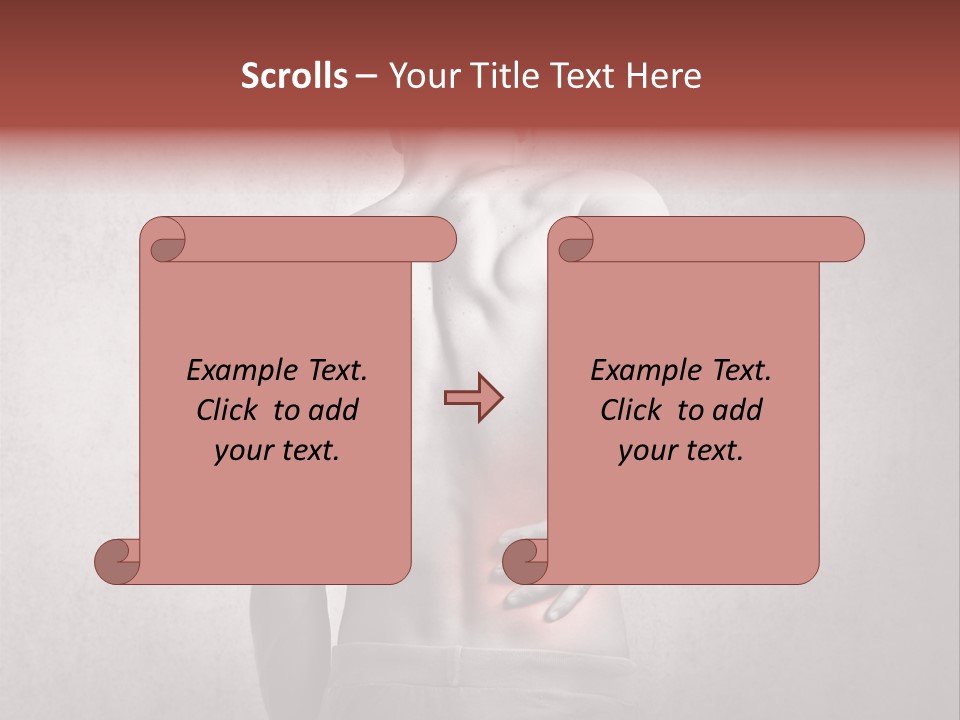 A Man Holding His Back With His Hands On His Hip PowerPoint Template
