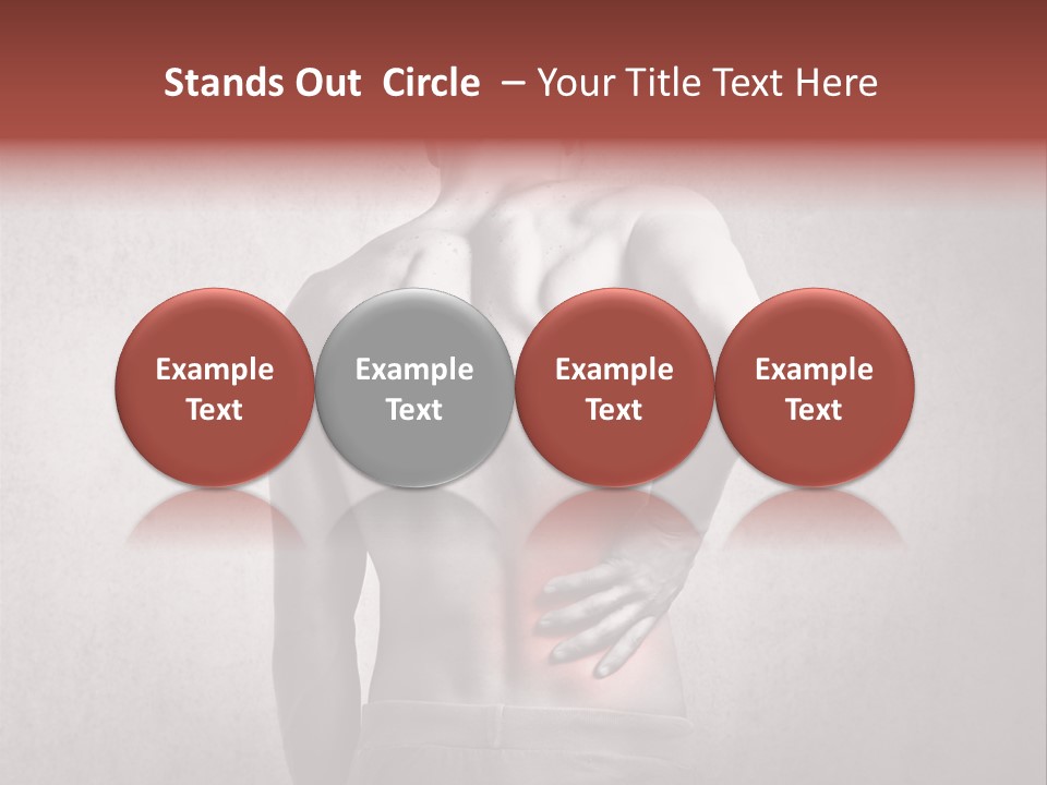 A Man Holding His Back With His Hands On His Hip PowerPoint Template