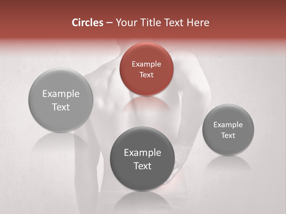 A Man Holding His Back With His Hands On His Hip PowerPoint Template