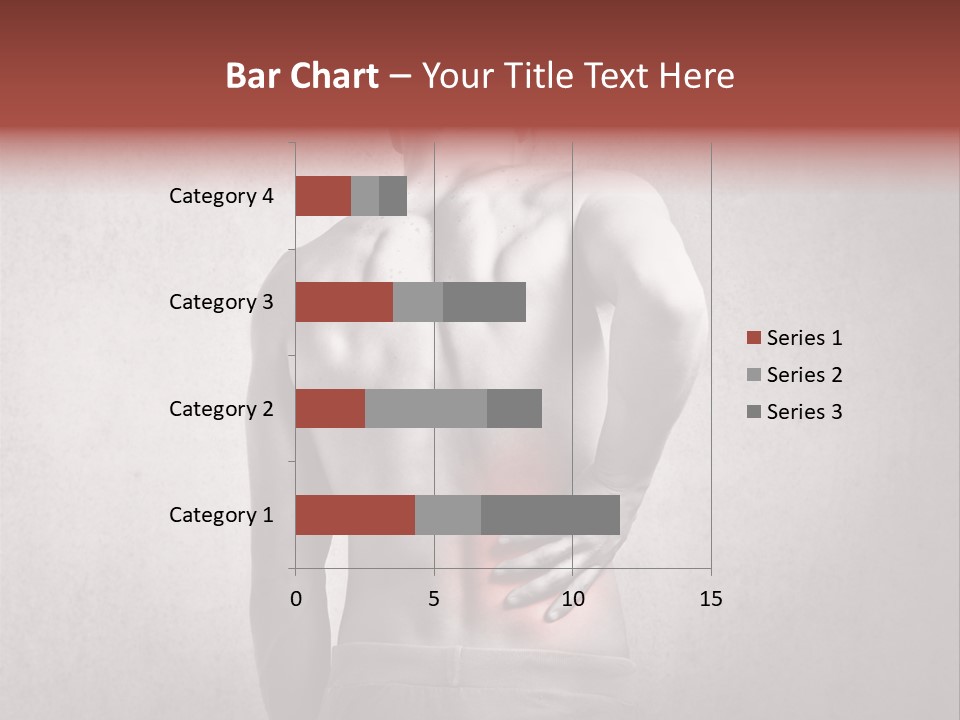 A Man Holding His Back With His Hands On His Hip PowerPoint Template