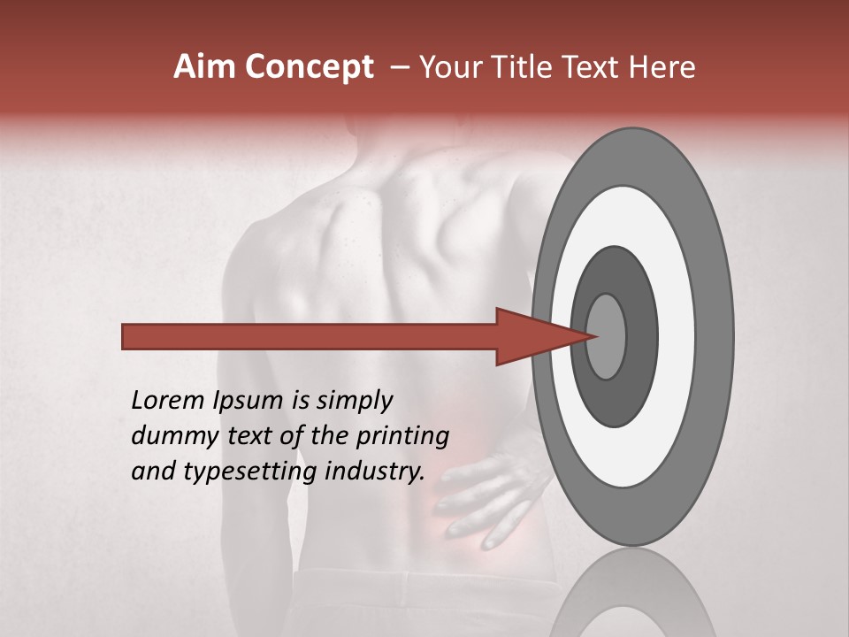 A Man Holding His Back With His Hands On His Hip PowerPoint Template