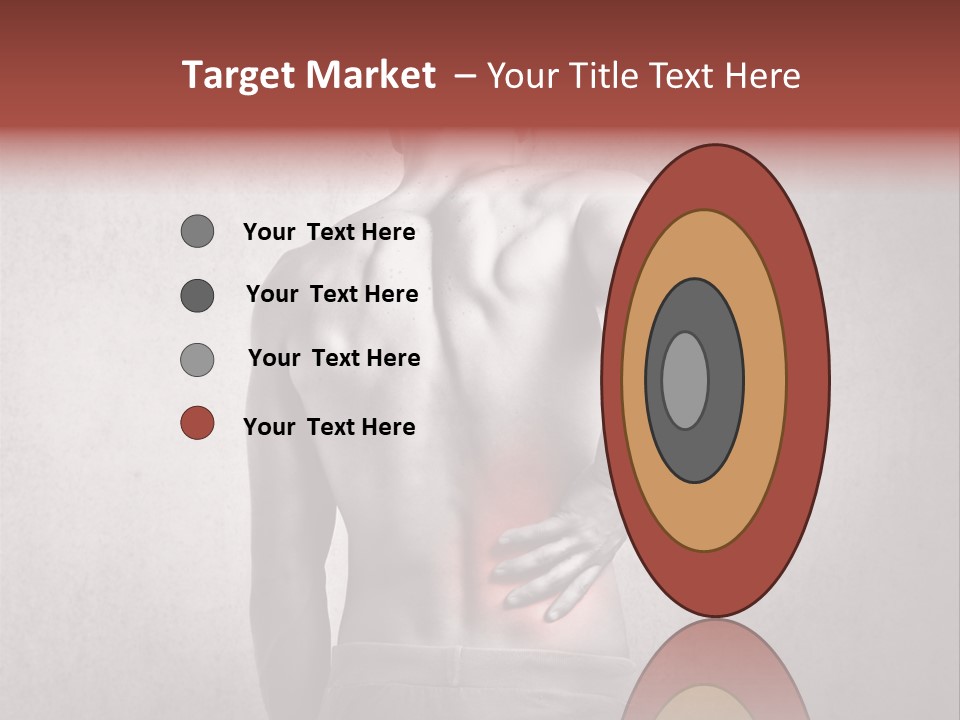 A Man Holding His Back With His Hands On His Hip PowerPoint Template