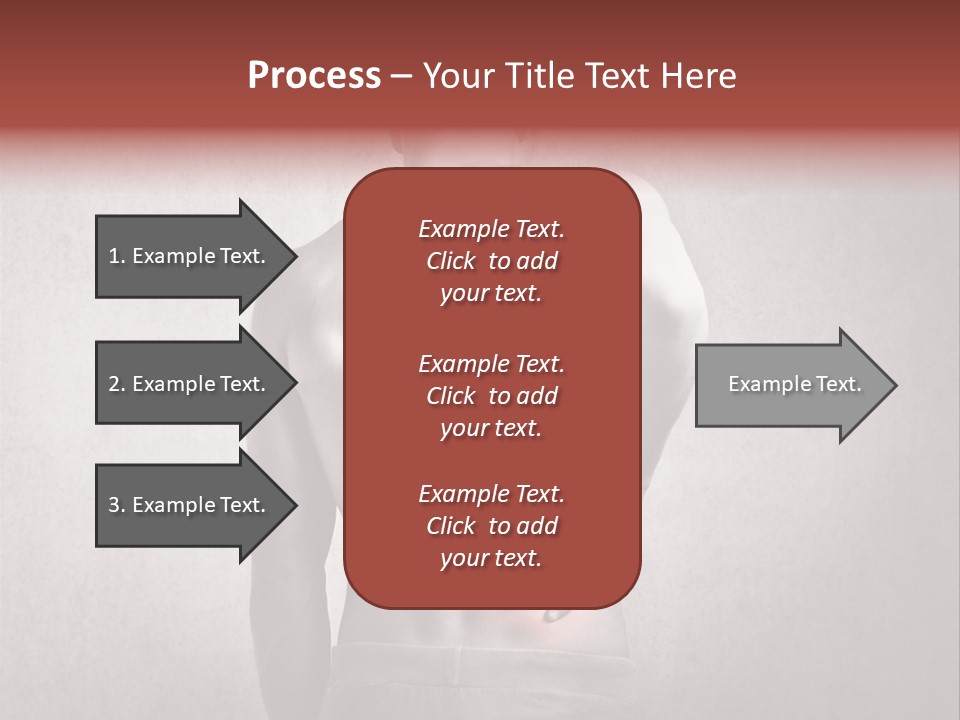 A Man Holding His Back With His Hands On His Hip PowerPoint Template