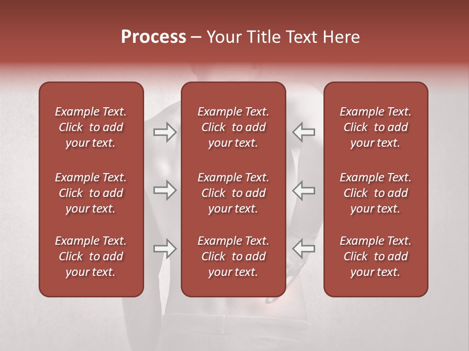 A Man Holding His Back With His Hands On His Hip PowerPoint Template