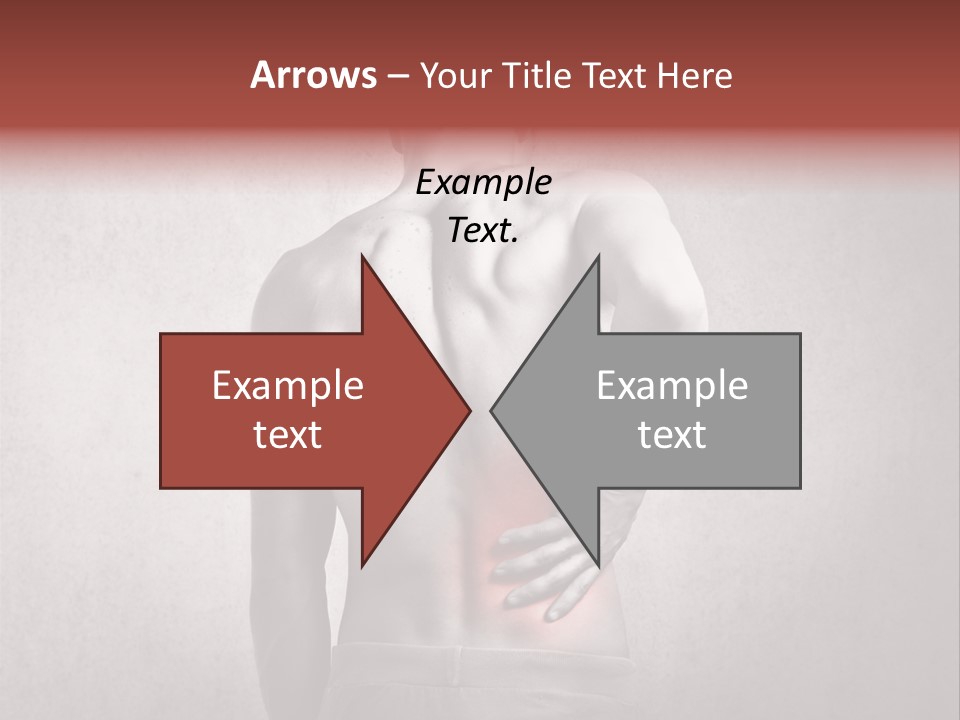 A Man Holding His Back With His Hands On His Hip PowerPoint Template