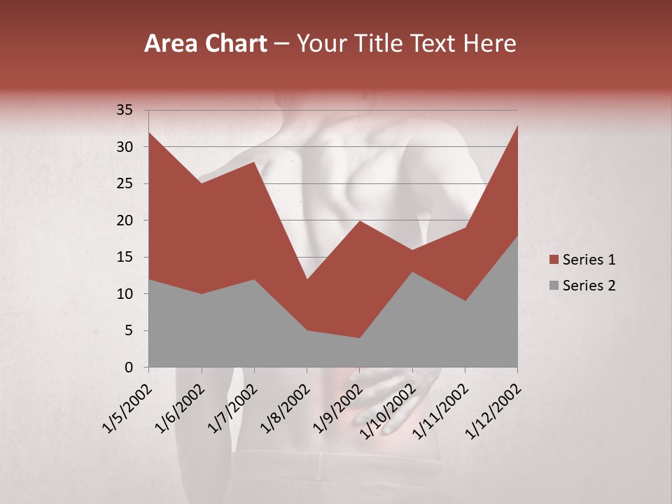 A Man Holding His Back With His Hands On His Hip PowerPoint Template
