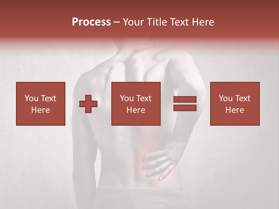 A Man Holding His Back With His Hands On His Hip PowerPoint Template