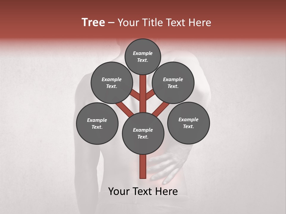 A Man Holding His Back With His Hands On His Hip PowerPoint Template