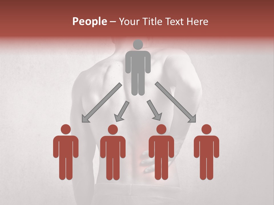 A Man Holding His Back With His Hands On His Hip PowerPoint Template
