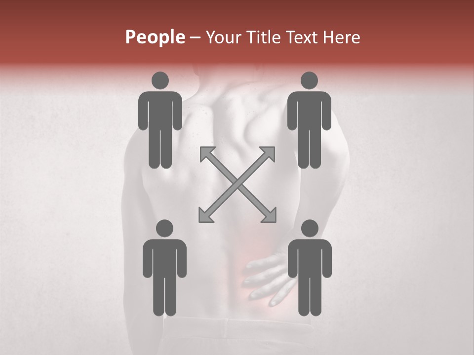 A Man Holding His Back With His Hands On His Hip PowerPoint Template