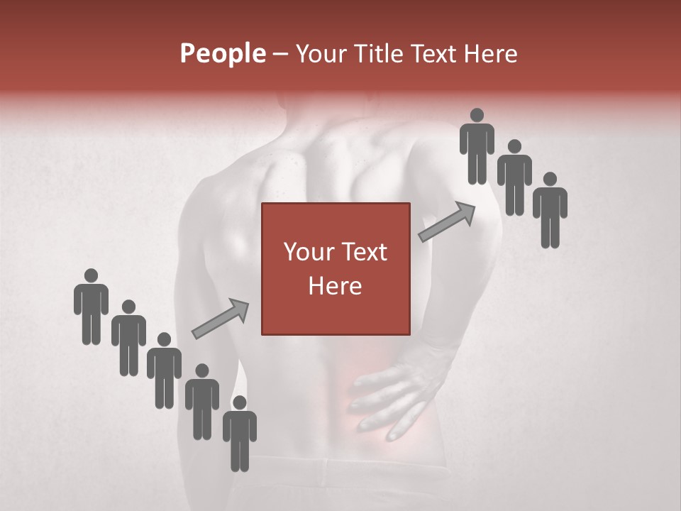 A Man Holding His Back With His Hands On His Hip PowerPoint Template