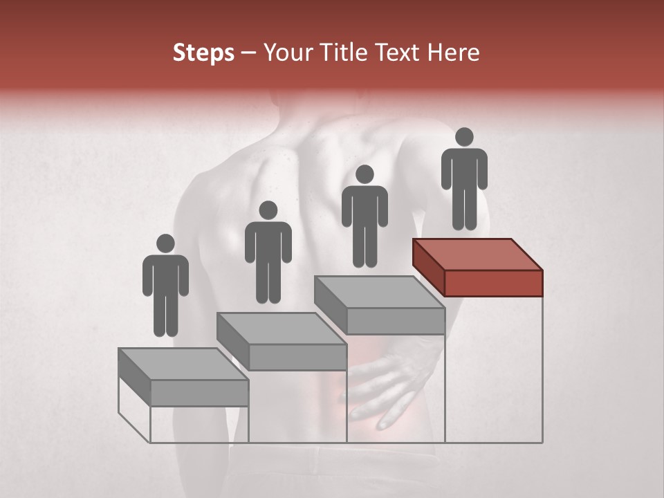 A Man Holding His Back With His Hands On His Hip PowerPoint Template