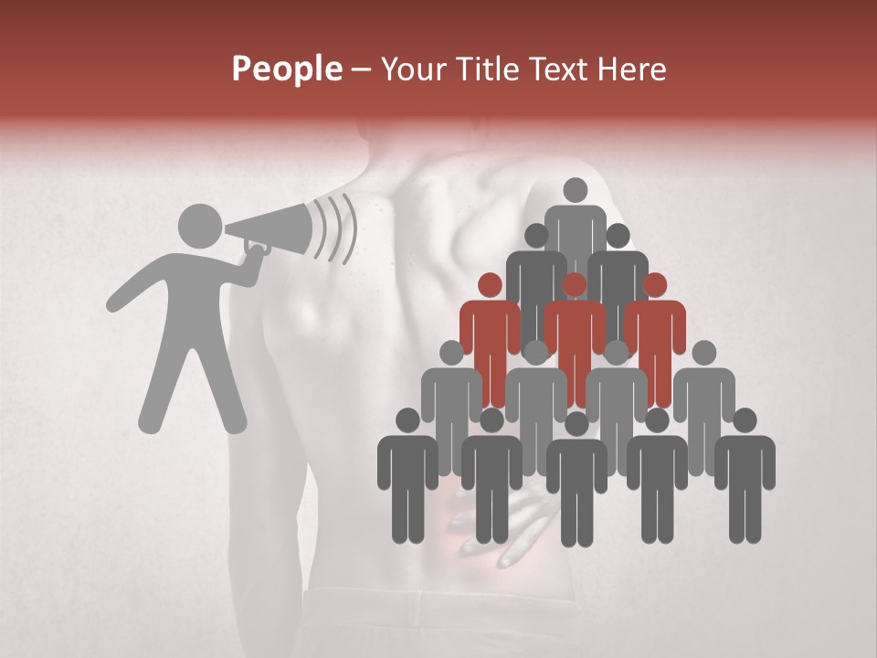 A Man Holding His Back With His Hands On His Hip PowerPoint Template