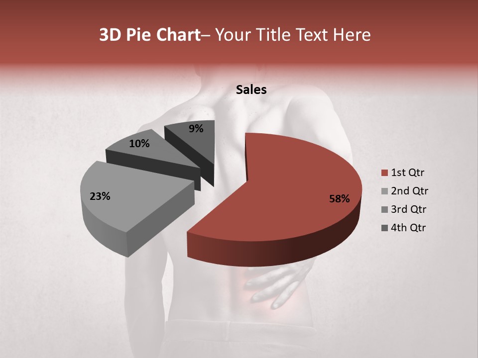 A Man Holding His Back With His Hands On His Hip PowerPoint Template