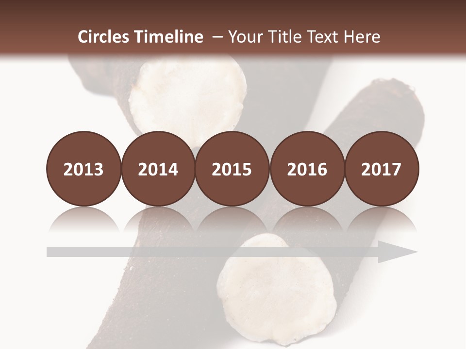 Two Cinnamons With A Bite Taken Out Of Them PowerPoint Template