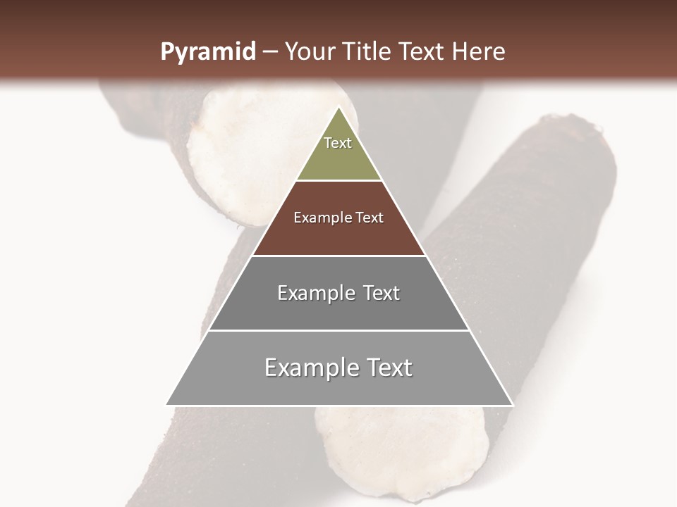 Two Cinnamons With A Bite Taken Out Of Them PowerPoint Template