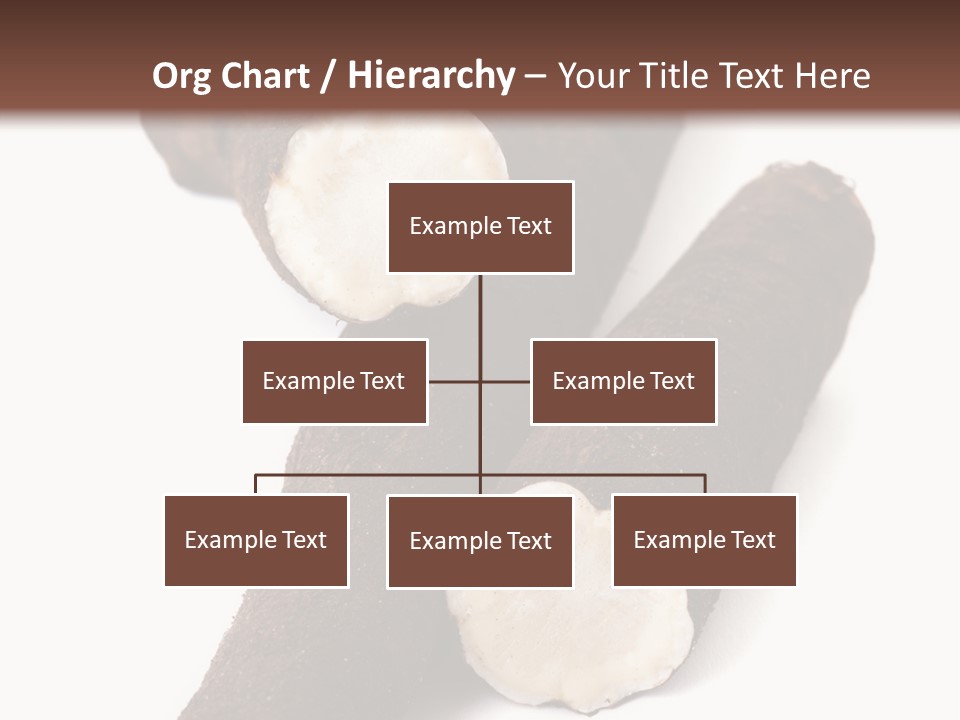 Two Cinnamons With A Bite Taken Out Of Them PowerPoint Template