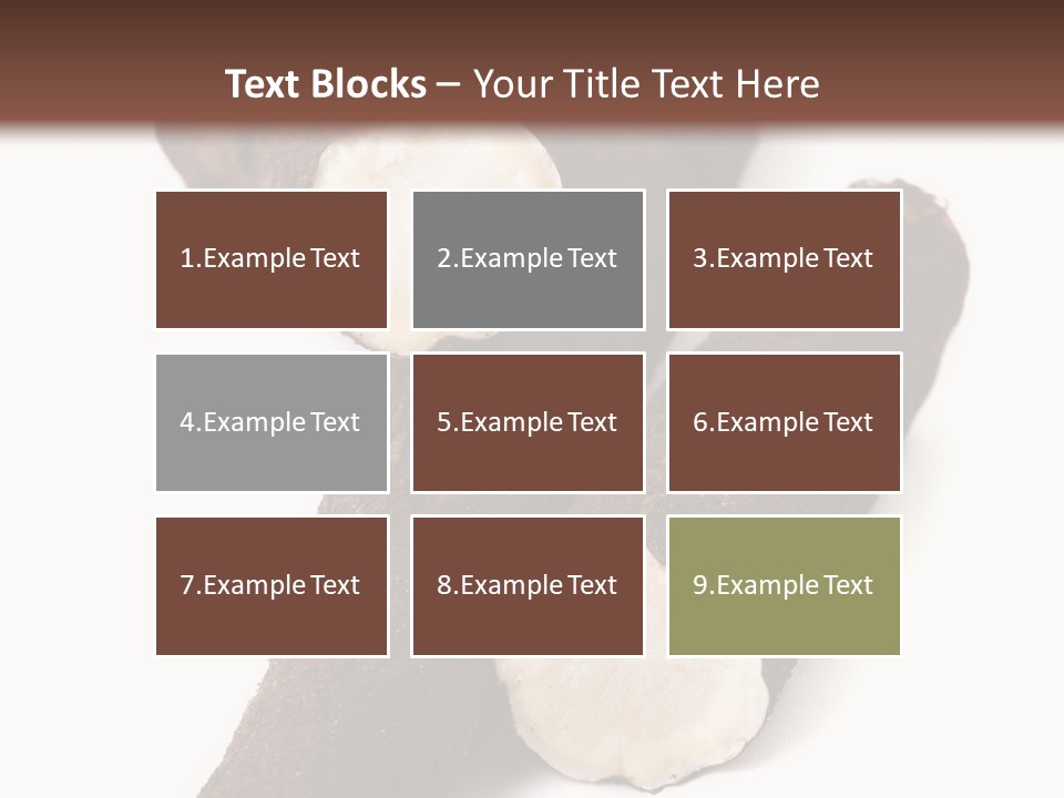 Two Cinnamons With A Bite Taken Out Of Them PowerPoint Template