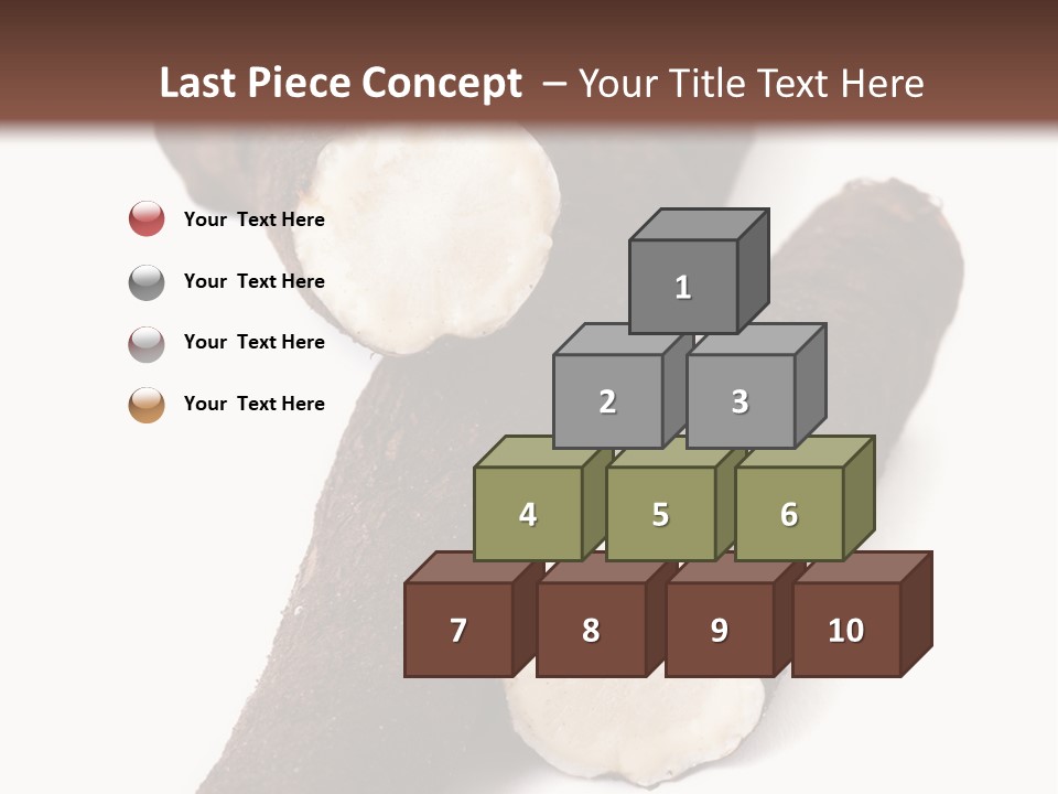 Two Cinnamons With A Bite Taken Out Of Them PowerPoint Template
