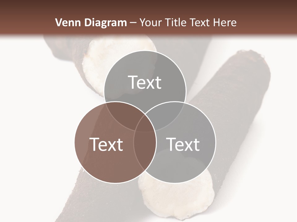 Two Cinnamons With A Bite Taken Out Of Them PowerPoint Template