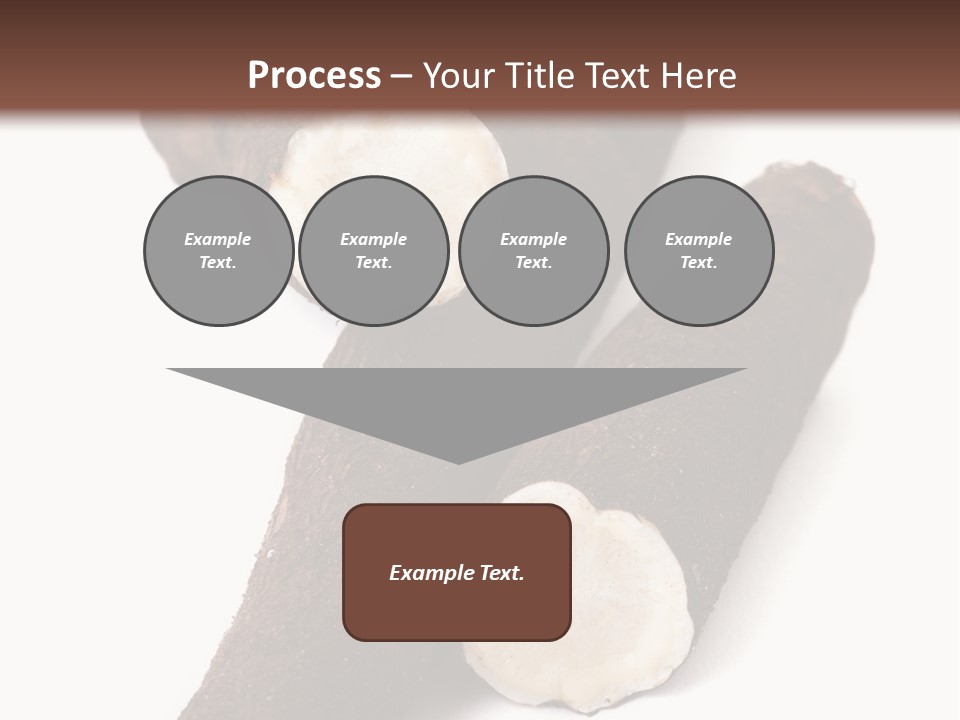 Two Cinnamons With A Bite Taken Out Of Them PowerPoint Template