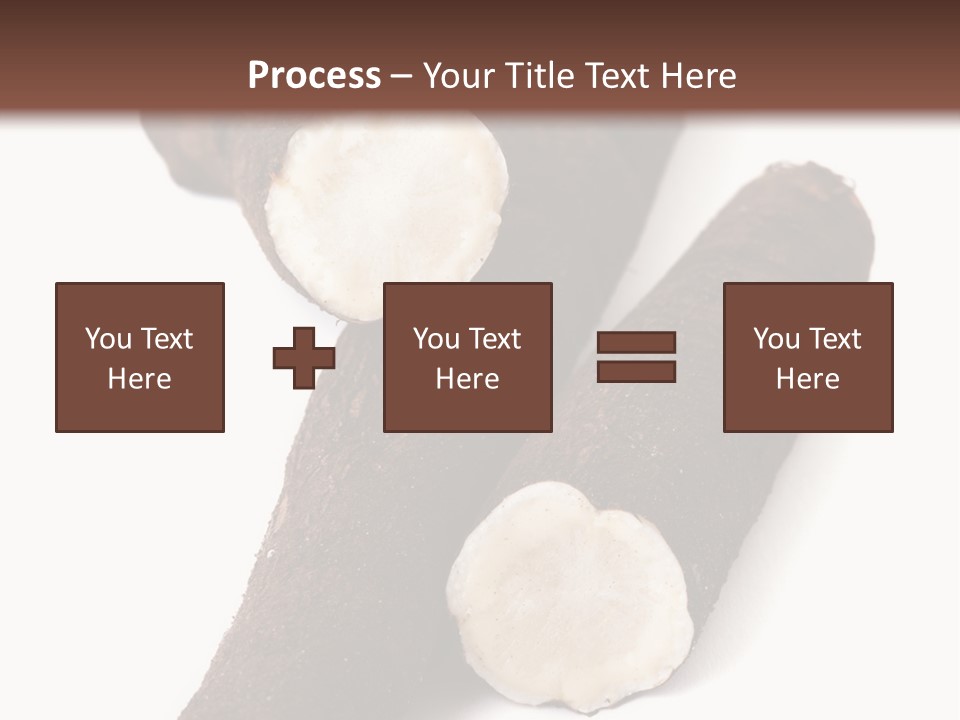 Two Cinnamons With A Bite Taken Out Of Them PowerPoint Template