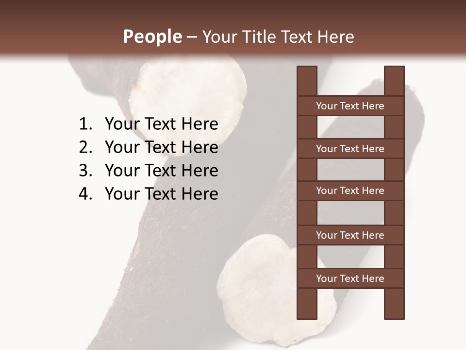 Two Cinnamons With A Bite Taken Out Of Them PowerPoint Template