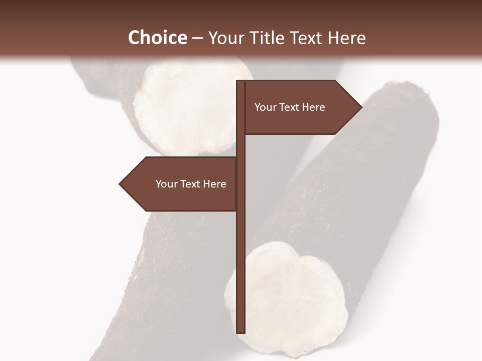 Two Cinnamons With A Bite Taken Out Of Them PowerPoint Template