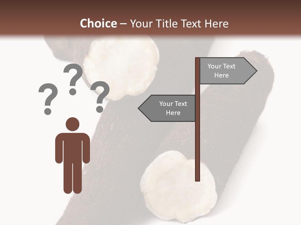 Two Cinnamons With A Bite Taken Out Of Them PowerPoint Template