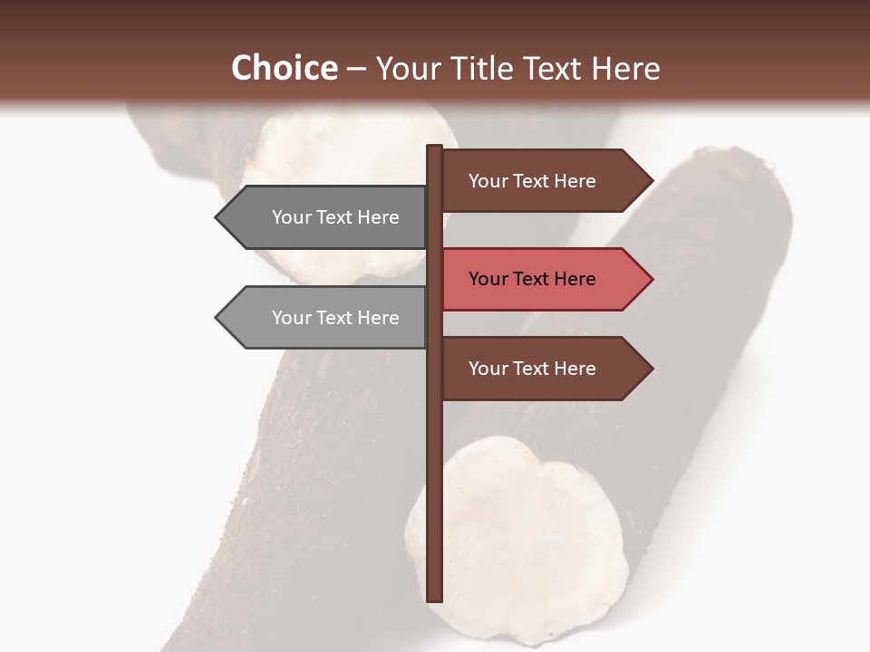 Two Cinnamons With A Bite Taken Out Of Them PowerPoint Template