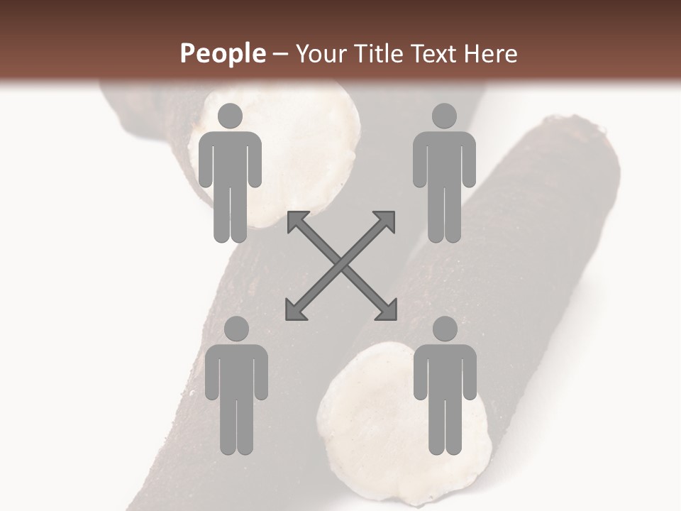 Two Cinnamons With A Bite Taken Out Of Them PowerPoint Template